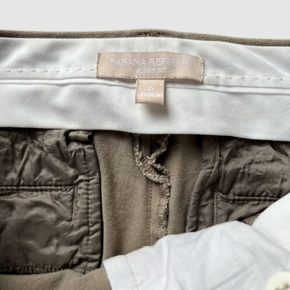 Banana Republic Sloan Flared Fit Mid-Rise Pants Taupe/Brown- Size 6 - Picture 6 of 6
